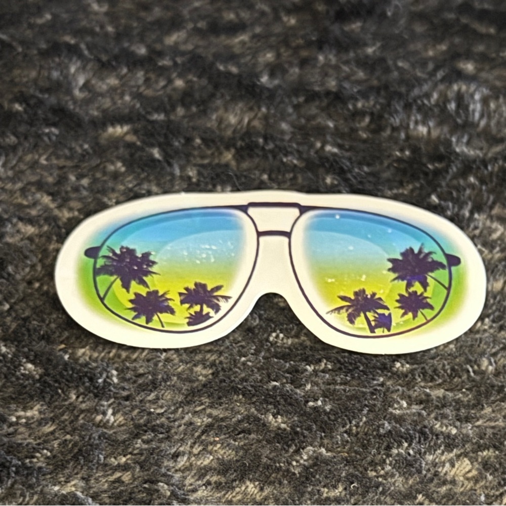 10/$10 - Holographic Palm Tree Sunglasses